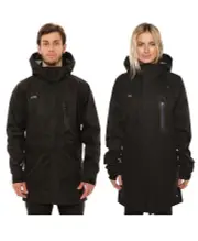 XTM Innisfail Unisex Rain Waterproof Jacket - Black - XXXL