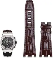 [BANDKIT] 28mm Imported Leather Strap For AP For Audemars Piguet 42mm For Royal Oak Offshore Watch Band Accessories Pin Buckle 15710/15703