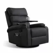 Massage Chair Recliner 360 Swivel Black Levede