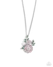 Paparazzi Botanical Bunch - Pink- Necklace & Earrings