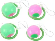 4 Pcs Jumping Rings for Kids Ankle Skip Jumping Toy Ankle Skip Ball Kids Fitness Equipment Skip Ball Jump Toy Outside Kids Toys Jumping Ball Child Bouncing Ball Single Leg