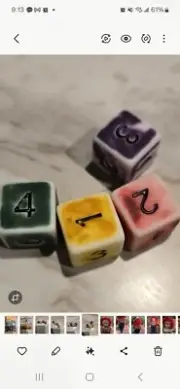 Aurora Miscellaneous Sice Set Of 4d6 Dice For DND And SimIlar Games