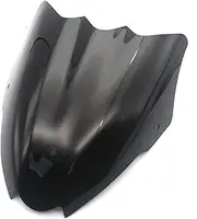 Windscreens & Parts For GSR750 For GSR-750 For Gsr 750 2011 2012 2013 2014 2015 2016 For GSXS750 For GSX-S750 2015-2016 Motorcycle Sports Windshield WindScreen Wind Deflector Screen (Color : Black)