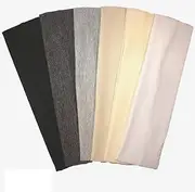 Cotton Headbands 6 Pack Stretch Elastic Yoga Soft and Stretchy Sports Fashion Headband for Teens Women Girls by Kenz Laurenz (6 pc 2" Cotton Headbands-Black Ombre)
