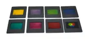 Eisco Labs Color Filter Set - Plastic - 8 Pieces for Use with Light Box and