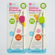 “2pair”Training Chopsticks Kids Adults Learning Reusable Chopstick 3 Colors