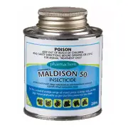 Pharmachem Maldison 50 250ml & 500ml Lice Flea Tick Livestock Cat Dog Poultry