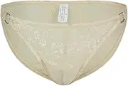 [Generic] Men's Lace Bikini Sexy Jacquard Underwear Breathable Sexy U Convex Bulge Pouch Underpant Elastic Waisted Thong