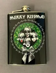 Merry Kissmas 8oz Stainless Steel Hip Flask Halloween