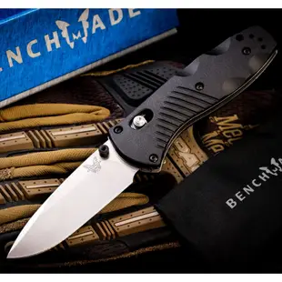 Benchmade 美國蝴蝶牌 - Barrage 半彈折刀 / 銀刃平刃 / 580【詮國】