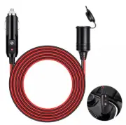 13 ft Car Cigarette Lighter Socket Extension Cord Cable Heavey Duty Adapter 12V
