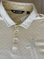 NEW Travis Mathew Shirt Mens Large Yellow Pinehurst 1895 Golf Polo New With Tags