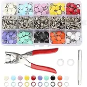 [Generic] Fashionable Snap Fasteners For Clothes - Easy To And Durable Stainless Steel Metal Sewing Buttons Sewing Accessories