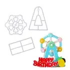 Cleanable Silicone Baking Tool Easy Peel Cookie Mold Ferris Wheel Shaped Biscuit