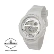 Casio Digital Dual Time White Resin Band Watch LWS1200H-7A1