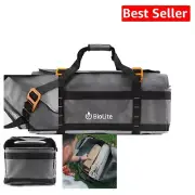 Durable Water-Resistant Fire Pit Carry Bag with Adjustable G-Hooks, 24x12.5x16
