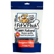 Fit 'n' Flash Kangaroo Fillet Dog Treats 120g