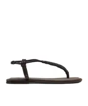 Brunello Cucinelli Embellished Strap Flip-Flops 37,38,39,40,41 Black
