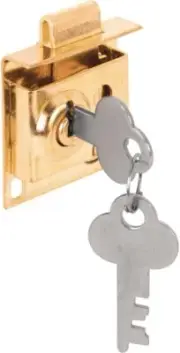 Prime-Line Brass Plated Steel Mailbox Lock