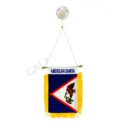 American Samoa Flag Mini Banner / Double Sided Mini Car Window Flag