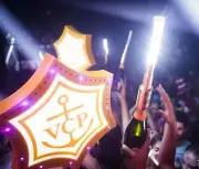 LED STROBE BATON TOPPER Silver VIP Champagne Bottle Service Sparkler 2PK