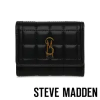 在飛比找momo購物網優惠-【STEVE MADDEN】BYUMA 格紋信封短夾(黑色)