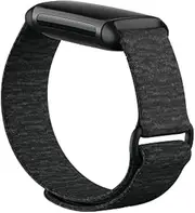 Fitbit Charge 5 Hook and Loop Band,Charcoal, Small