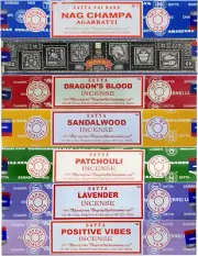 Incense Gift Set Nag Champa, Super Hit, Dragon'S Blood, Sandalwood, Patchouli, L