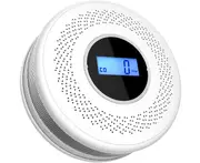 Wireless Battery Pack Combination-Smoke-cahrbon-Monoxide-detectors and Alarm，Installed in Bedroom, Kitchen, Living Room,Home