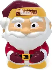 Party Animal NFL Jumbo Squeezymates Washington Commanders Santa Squeezy Figurine, Team Colors, 4" Tall