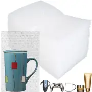 50Pcs Clear Bubble Out Bags, 6” x 10” Bubble Pouch Wraps, Double Wal