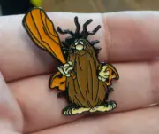 CAPTAIN CAVEMAN PIN enamel 70's 80's cartoon pinback Teen Angels brooch badge