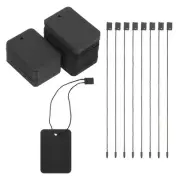 Price Tags and Hang Tag String Clothing Tag, 2"x1.4" Black 200 Set