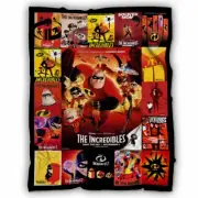 The Incredibles Blanket, The Incredibles Movies Fleece, Sherpa Blanket