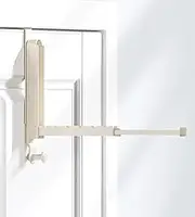 KitchLife Over Door Drying Rack, Foldable Hook Portable Space Saving Hanger for 1 3/4" Doors for Laundry Bathroom Bedroom Clothes Coat Towel Rack, Travel & Home Use, Ivory