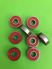 Skateboard Bearings - 608 Chrome Steel - ABEC 9 - 8 pieces