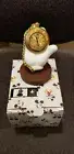 DISNEY MICKEY MOUSE "HAND" GOLD TONE POCKET WATCH FIGURINE EXECUTIVE DESK CLOCK