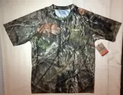 NWT Magellan Outdoors Hunt Gear Short Sleeve Shirt Men's Size L Mossy Oak Camo