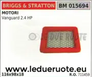 711459 Air Filter Engine Briggs & Stratton Vanguard 2.4 HP 116x98x18