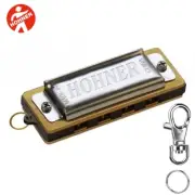 Hohner 38-C 4-Hole Mini Harmonica Key of C with Mini Case and Keychain