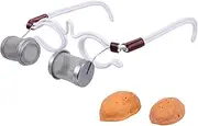 COLLBATH 1Pc Eye Moxibustion Device Ergonomic Walnut Spectacle Frames for Eye Care Practical Moxa Massager with High Density Ash Screen for Comfortable and Convenient Use