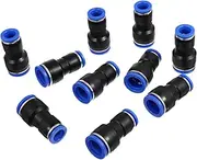 STOBAZA 10Pcs Pneumatic Connectors to Quick Connect Air Hose Fitting Adapter Way Connector for Air Compressor and Hose Connection No Sealing Needed