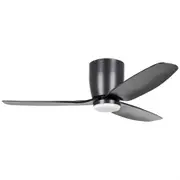Seacliff DC Ceiling Fan 44" With LED Light Matt Black - 20523602