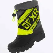 FXR Youth Child Kids OCTANE SNOW BOOTS -Black/Hi Vis -Size 11 - 12 - 13- 2- NEW