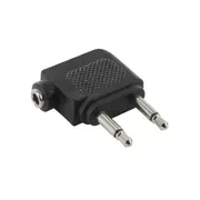 3.5mm Stereo Socket Headphone Travel Adaptor Aeroplane style Headphone Plug