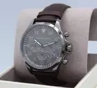 NEW AUTHENTIC MICHAEL KORS THOMPKINS GRAY BROWN LEATHER CHRONO MENS MK8863 WATCH