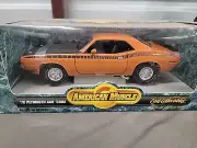 NEW Vintage ERTL AMERICAN MUSCLE 1970 '70 PLYMOUTH AAR 'CUDA 1/18 Rare Orange