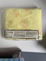 Vintage NIP Springmaid Yellow Floral Percale MCM Twin Fitted Sheet