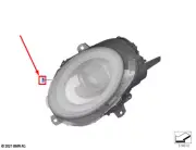 MINI COOPER F56 Front Right Headlight RHD 63115A21CA4 NEW GENUINE