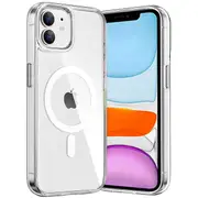 For Apple iPhone 11 MagSafe Magnetic Case with HaloLock Shockproof Military Grade Protection Scratch Resistant Back Clear Protective Cover
